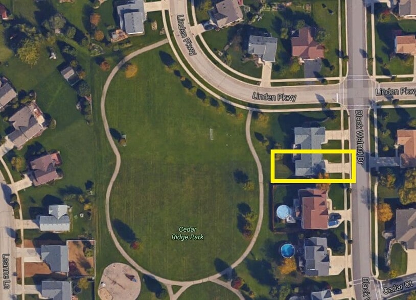 Aerial View - 5212 Black Walnut Dr