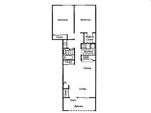 2BR/1BA - Sungate