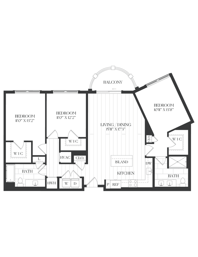 Floorplan - The Barrett at Chevy Chase Lake