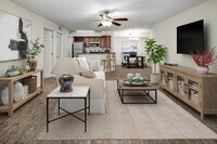 Open Concept Living, Dining & Kitchen - Providence Lakes