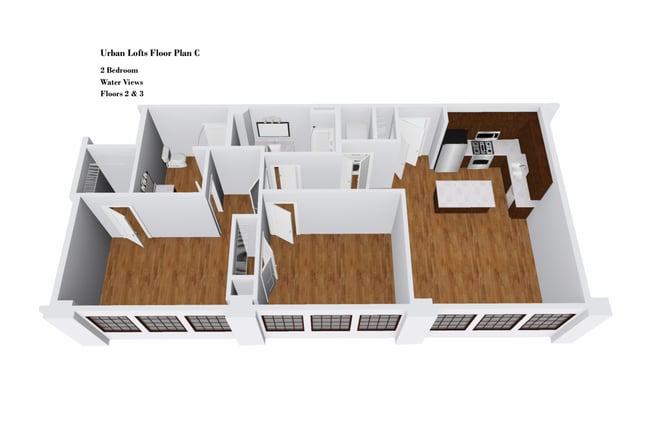 Urban Lofts Floor Plan C - Crescendo Loft Apartments