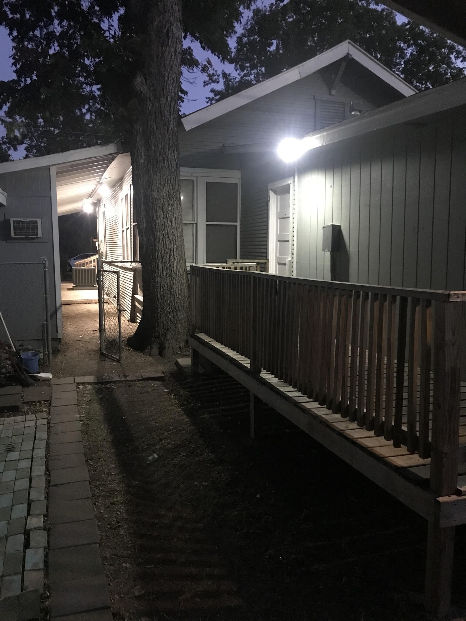 Separate gate to keep pets in the rear yard, but the entire property is gated - 1105 Essex St