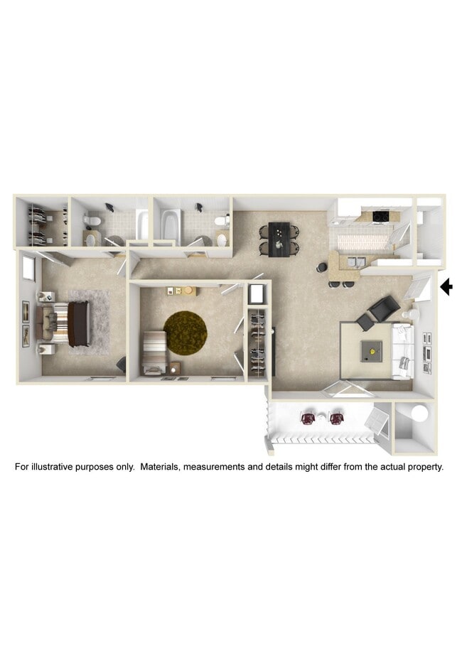Floorplan - The Pointe Apartment Homes