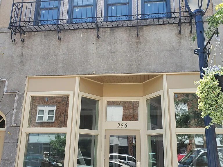 The view from the street - 256 E Broadway
