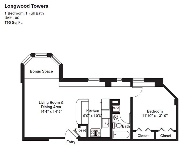 Floorplan - Longwood Towers