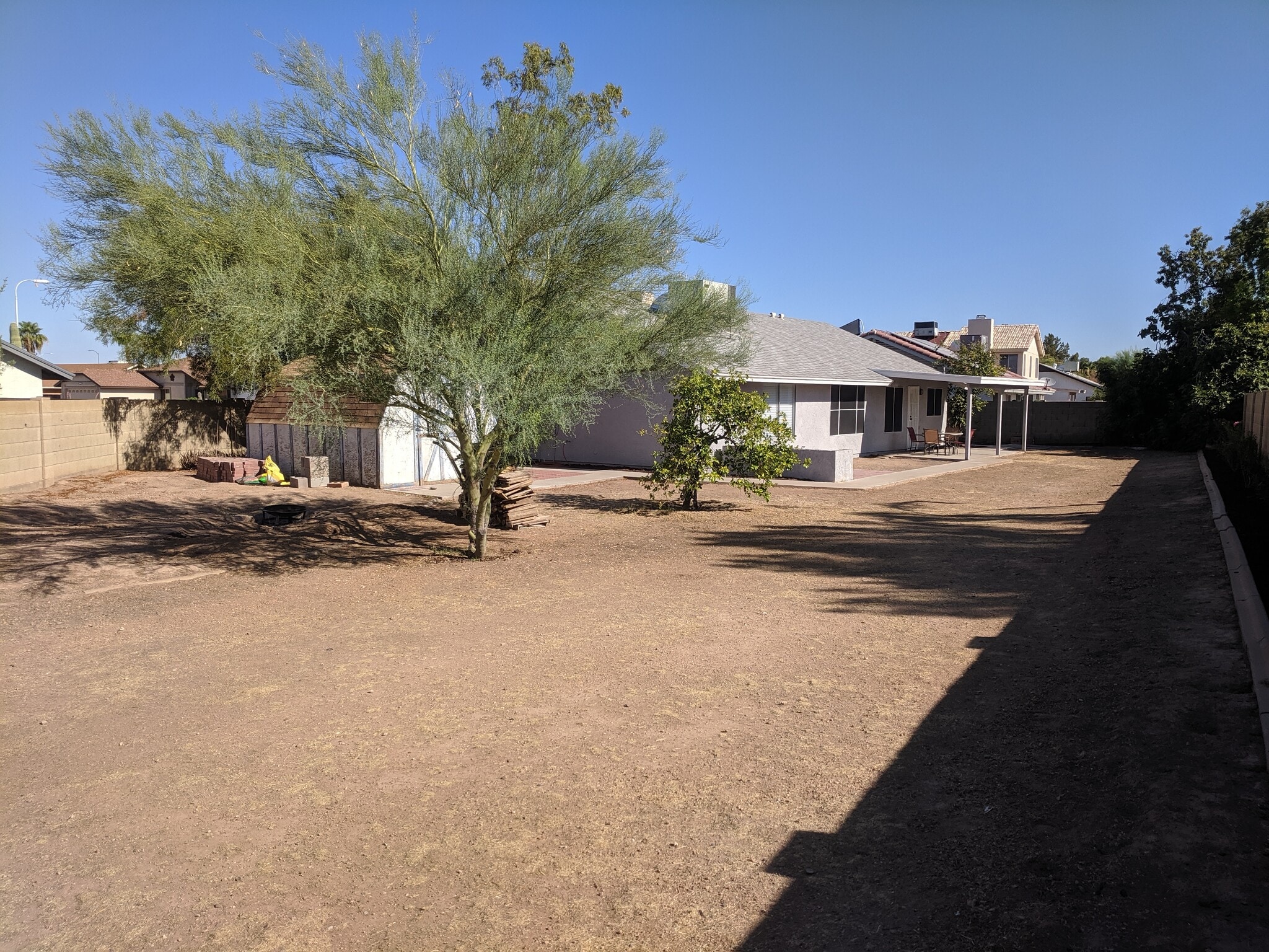 View from near back corner of lot. Tons of room - 14101 N 78th Dr