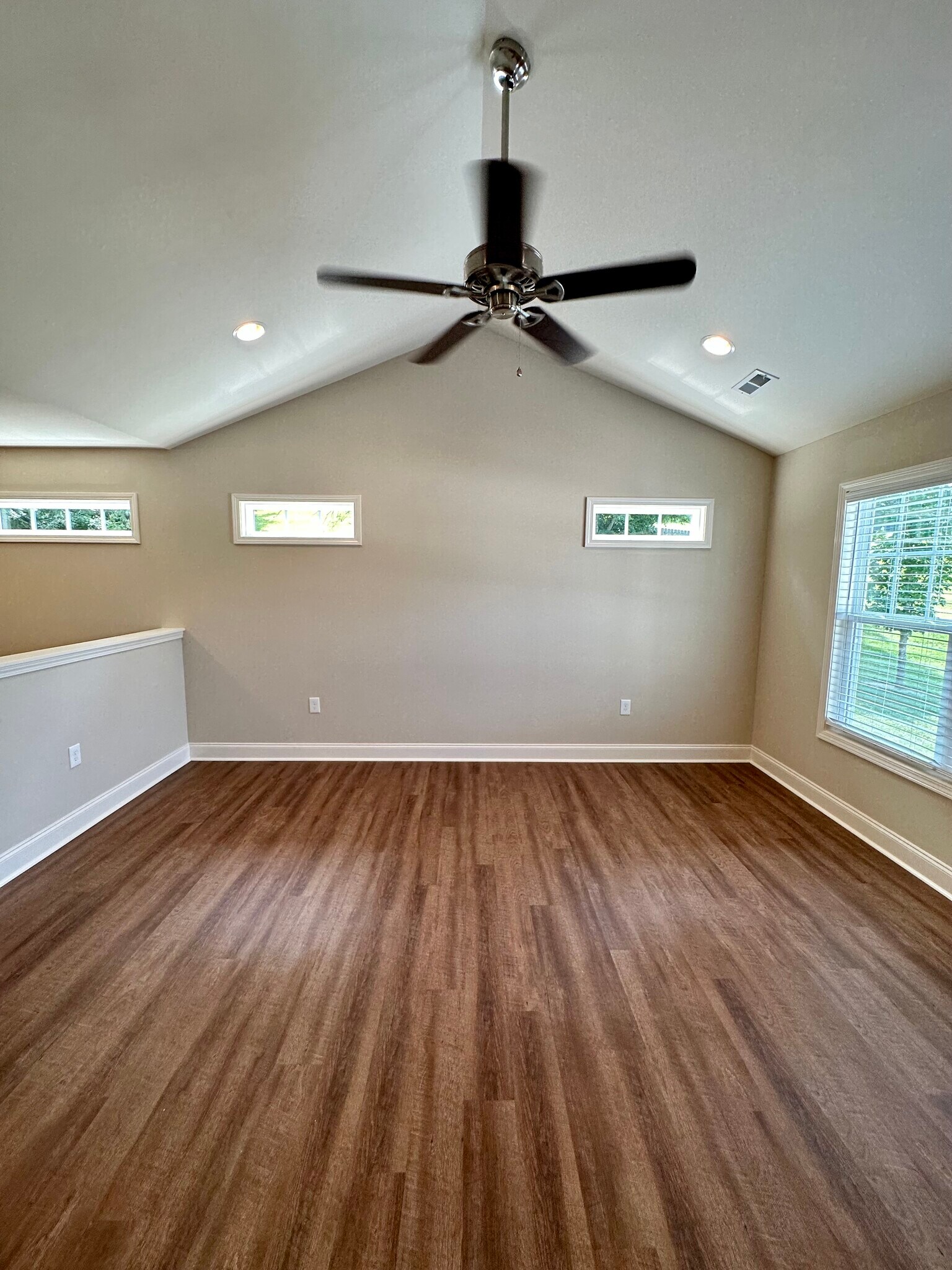 Double transoms, recessed dimmable lighting add detail and tranquility - 891 Old Vinton Mill Rd NE Unit B