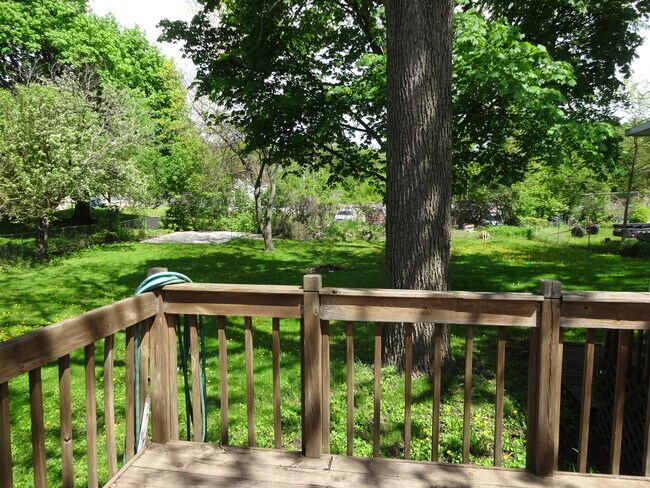 view from deck to bachyard - 48 Sherman Pl