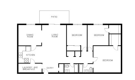 3BR/2BA - Villas at Druid Hills