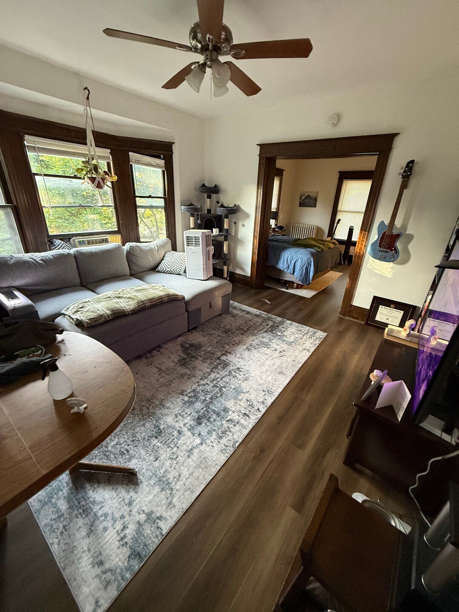 Living room view - current tenant - 1127 Monroe Ave
