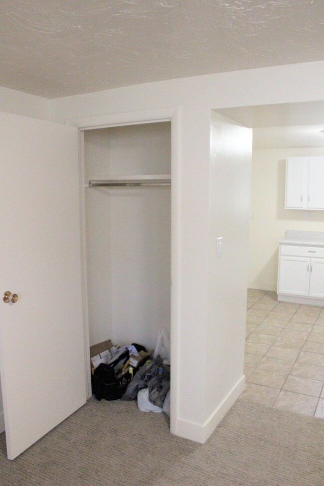 Coat closet in living room. - 338 E 1600 S