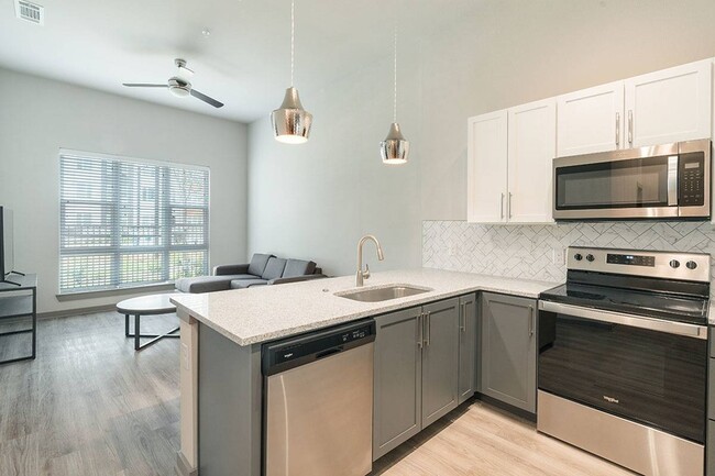 Kitchen/Living - unfurnished - Northside Apartments