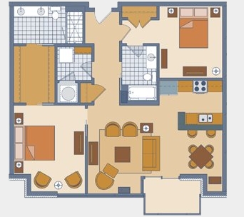 2BR/2BA - East 54