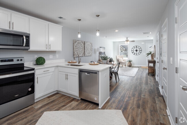 2BR, 2.5BA - Townhomes - 1,200SF - Kitchen - Stanley Village Townhomes