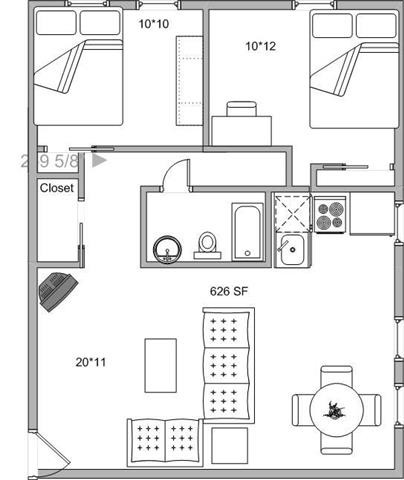 Floorplan - 5025 Ridge Avenue