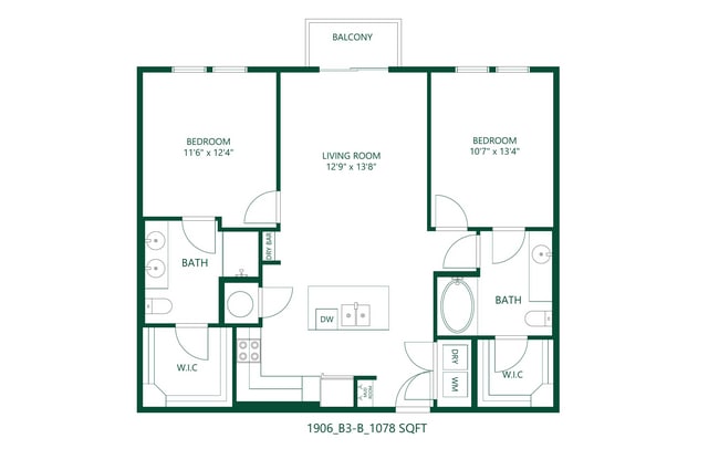 1906_b3-b_1078-sqft.jpg - The 1906 at Bishop Ridge