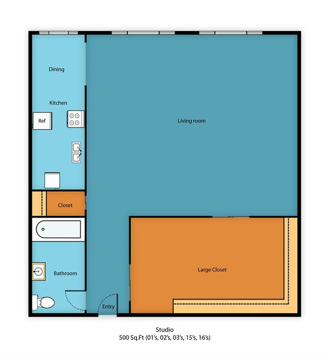 Floorplan - Malloy Apartment Homes