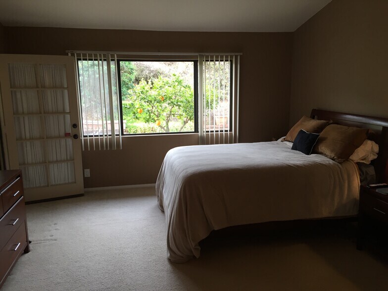 Large master bedroom with view of backyard. - 2094 Balboa Cir
