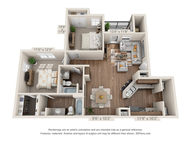 Floorplan - Trails of Sanger Apartments