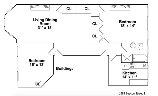 Building Photo - 1683 Beacon St