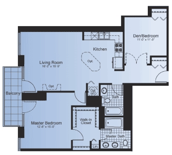 1BR/2BA - Skyscape Condominiums