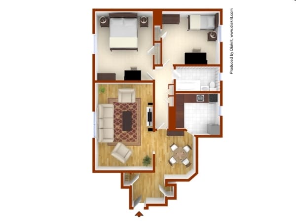 2BR/1BA - Pearl River Apartments