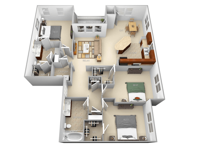 Floorplan - The Villagio Apartments