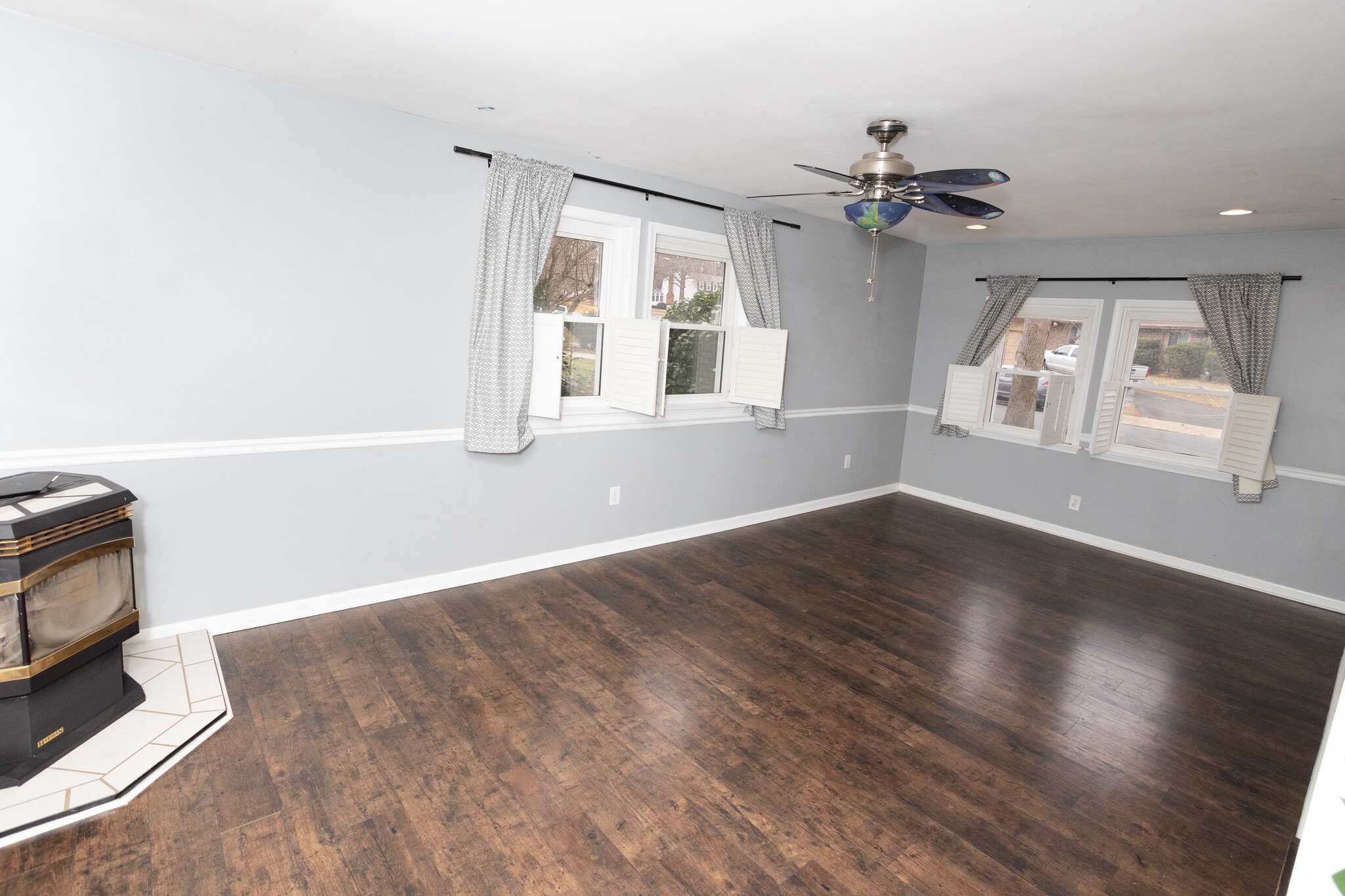 Multipurpose Room with Pellet Stove - 16003 Fairway Dr