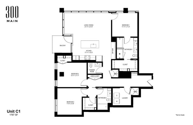 Floorplan - 300 Main