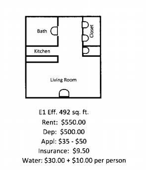 Floorplan - Brentwood Apartments