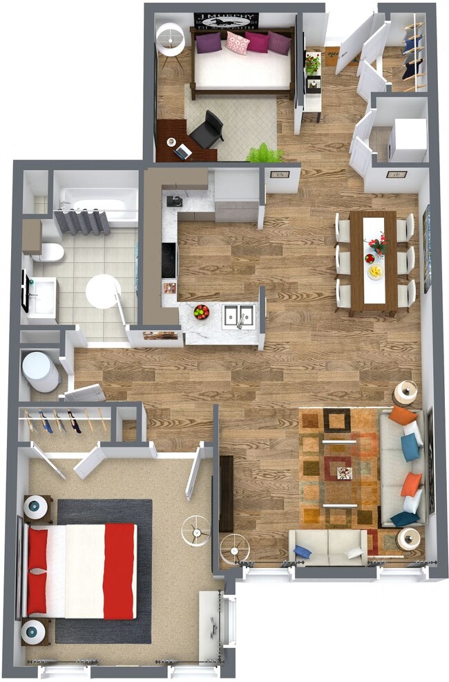 Floorplan - A.O. Flats at Forest Hills