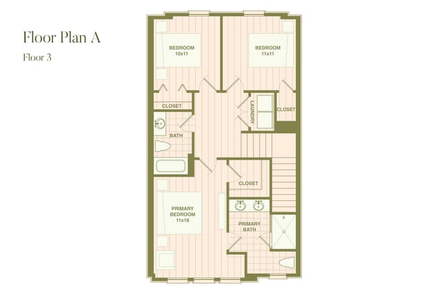 Floor Plan A - Floor 3 - Fenland Townhomes