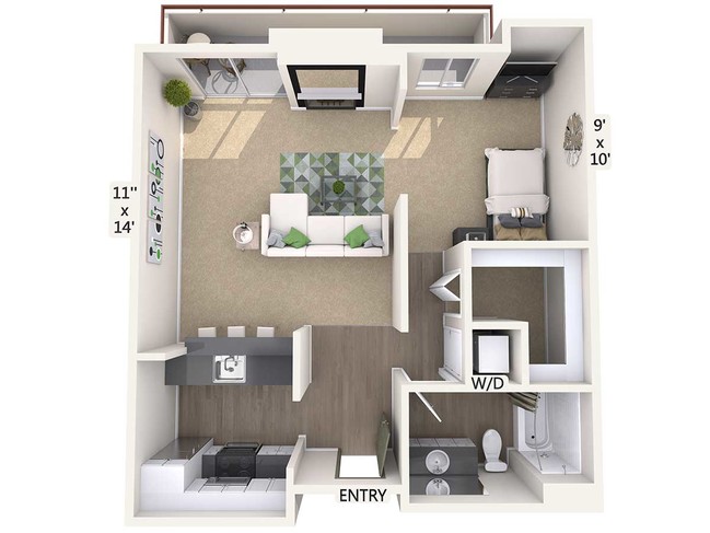 Floorplan - eaves Old Town Pasadena