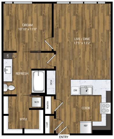 Floorplan - Willamette Tower