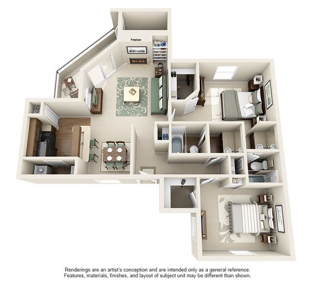 Floorplan - Terrace Cove Apartment Homes