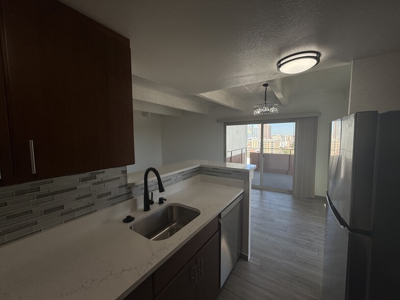 Quartz renovated kitchen - The Denver House