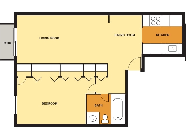 1BR/1BA - CHURCHILL SQUARE -- 318