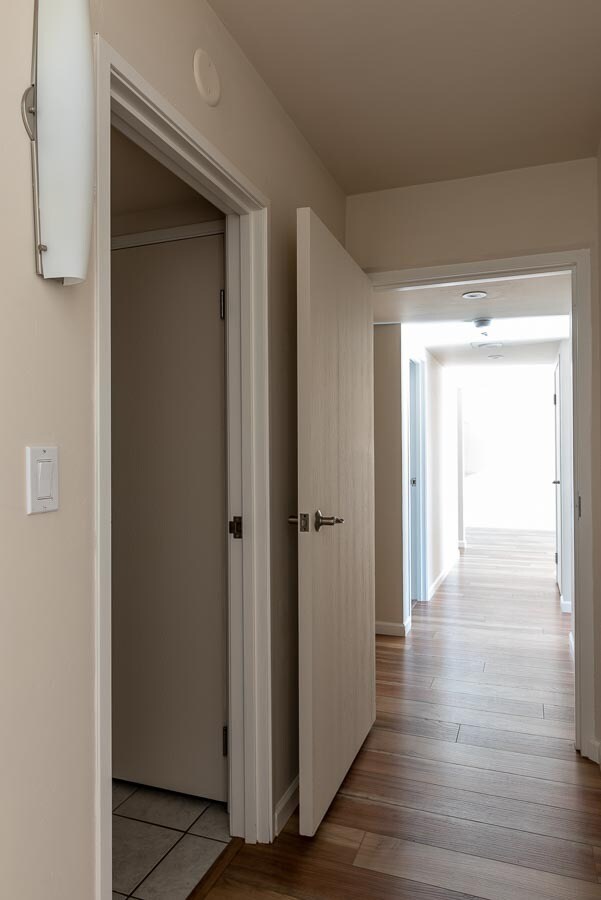 Hallway view from bedroom 1 to LR - 500 N St