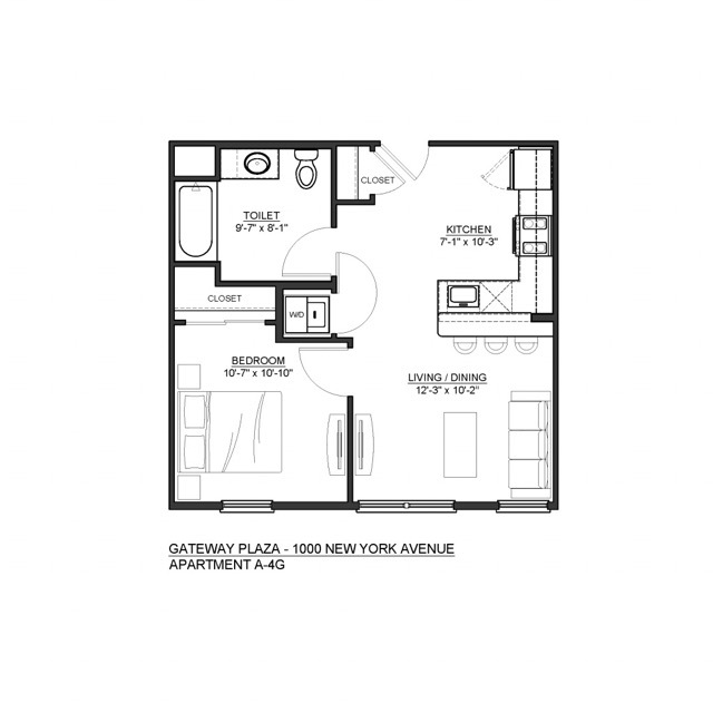 Floorplan: A4-G - Gateway Plaza