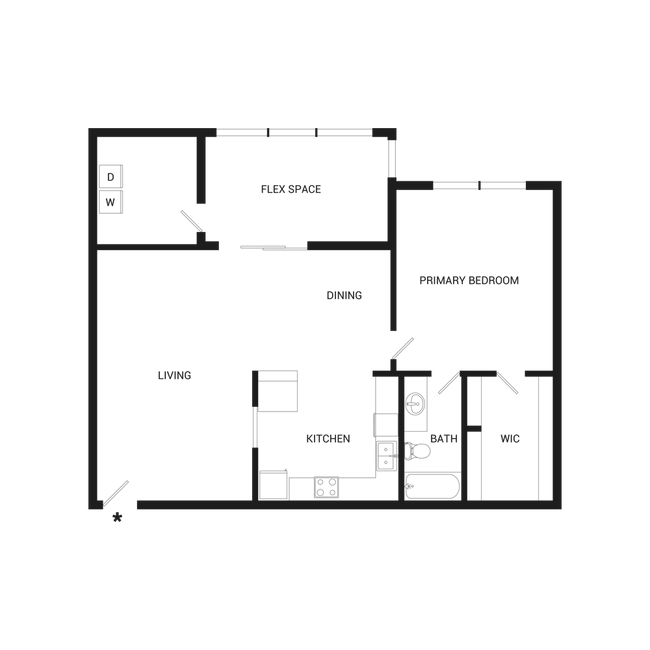 Floorplan - The Elise Apartments