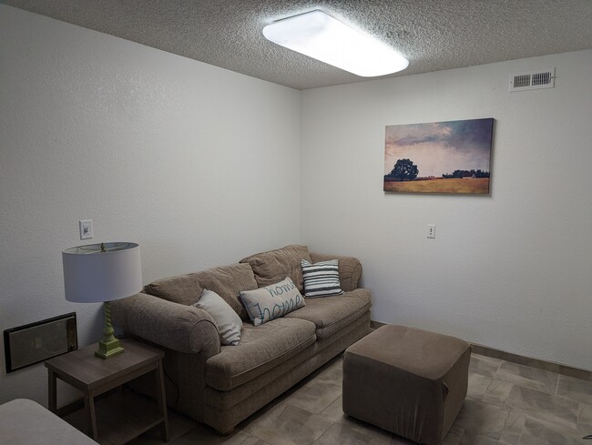 Living room with pull out sofa - 605 Flora St