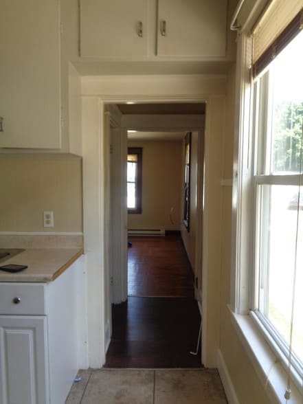 Kitchen view into living room - 61 North St