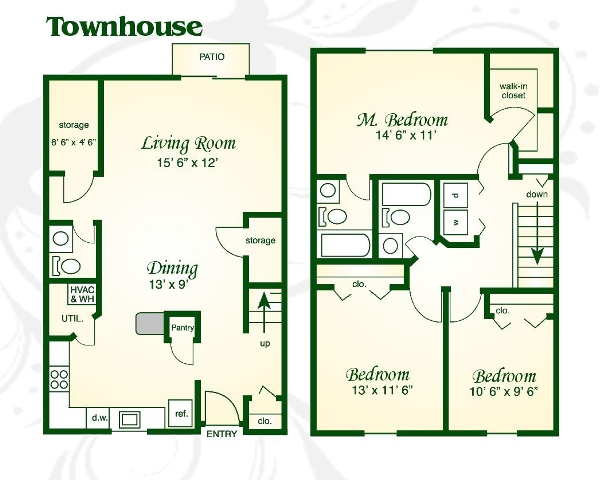 Floorplan - Fords Pointe Apartments and Townhomes