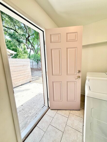 View to Rear Patio from Laundry Room - 274 Fleming Rd