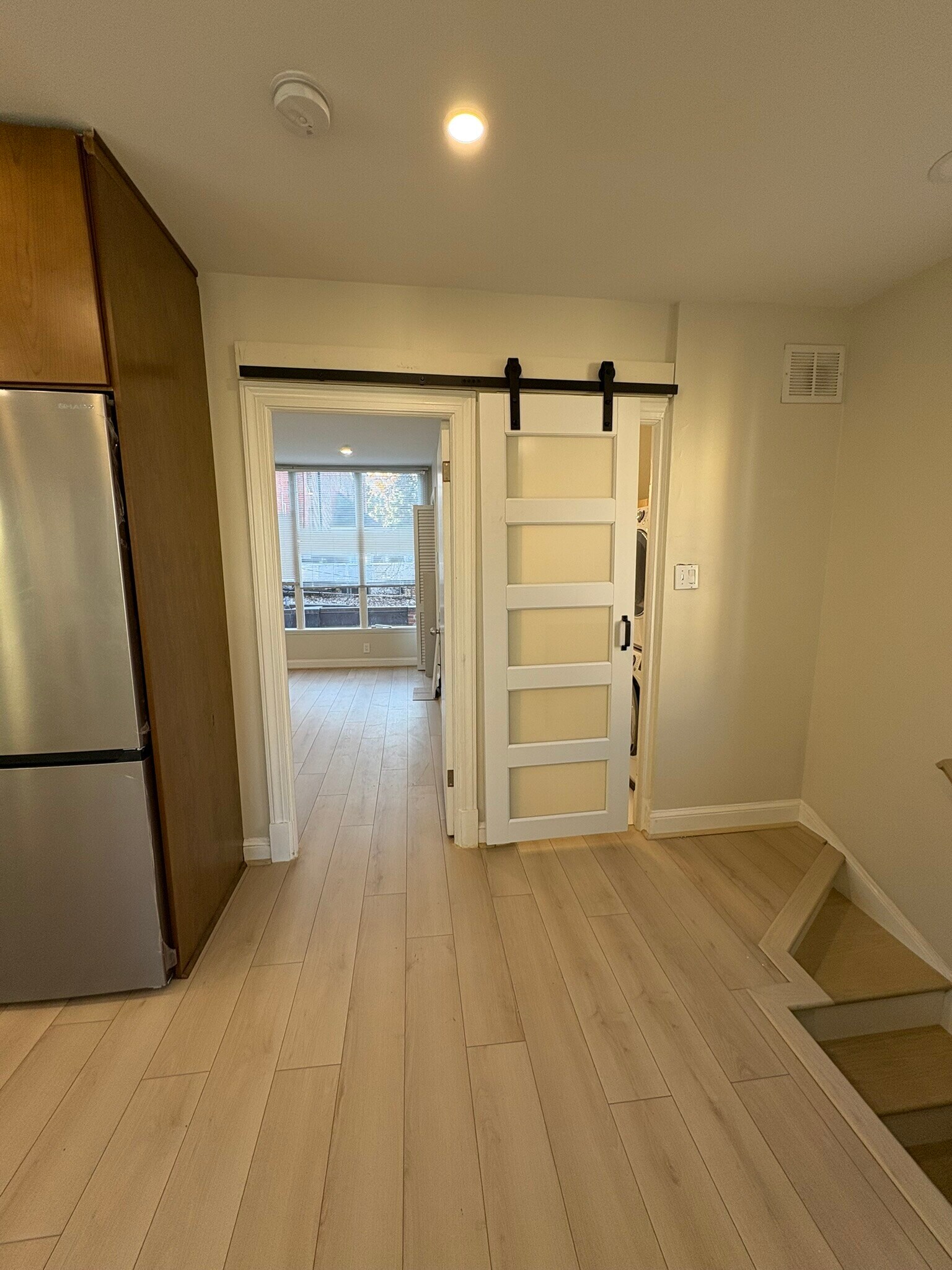 Bedroom and bathroom just off the kitchen - 1514 31st St NW