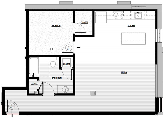 Plan 2A - Fox Apartments