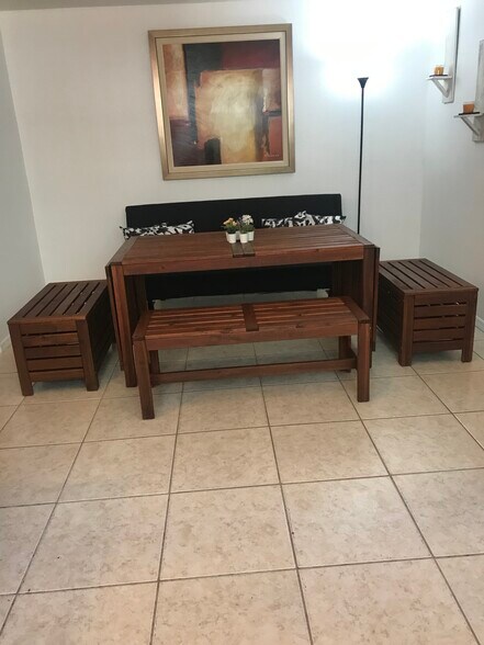 Modern Dining area with Sleeping sofa if requested. - 2440 Manasota Beach Rd