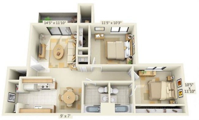 Floorplan - Zinfandel Village Apartments