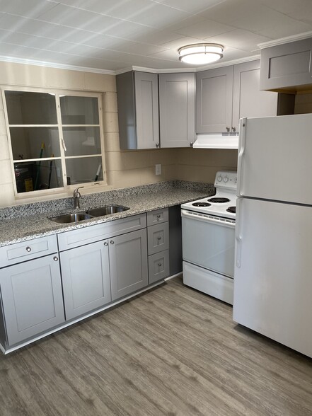 Brand new cabinets with beautiful granite counter tops and soft-touch drawers. - 205 Catherine St