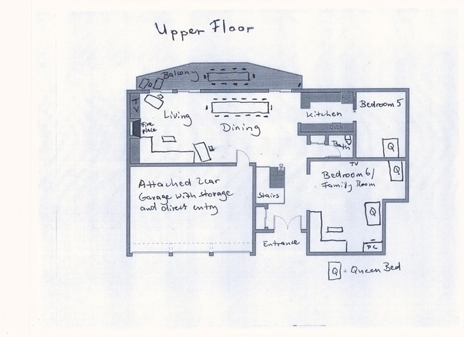 Floor plan upper - 18109 Coastline Dr